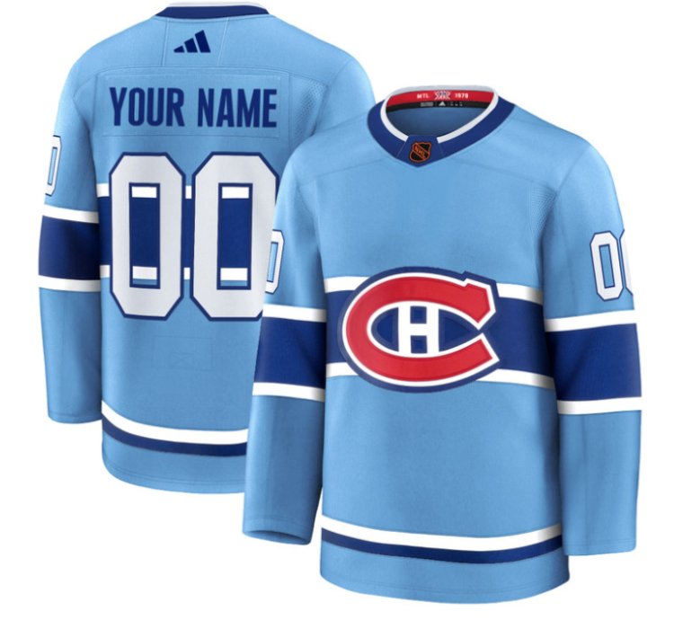 Custom Montreal Canadiens Jersey Name Number Timeless Premium Stitched Reverse Retro