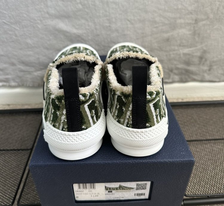 Dior Tapestry B23 Slip On Oblique Monogram Sneaker Size 43