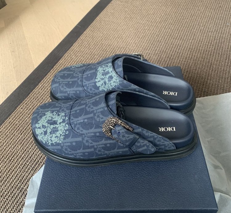 Dior Tears Aqua Mule Do Denim Tears