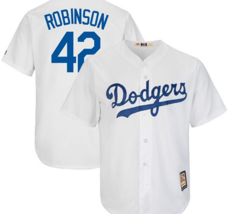 Los Angeles Dodgers Jackie Robinson White Throwback Jersey