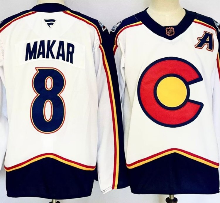 Mens Colorado Avalanche 8 Cale Makar Jersey