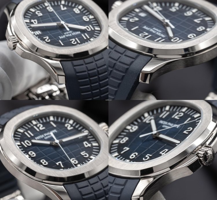 Patek Philippe Aquanaut Full Set 5168g-001 42 2mm White Gold Blue Dial