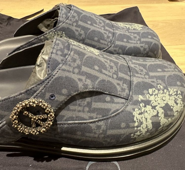 Dior Tears Oblique Mules