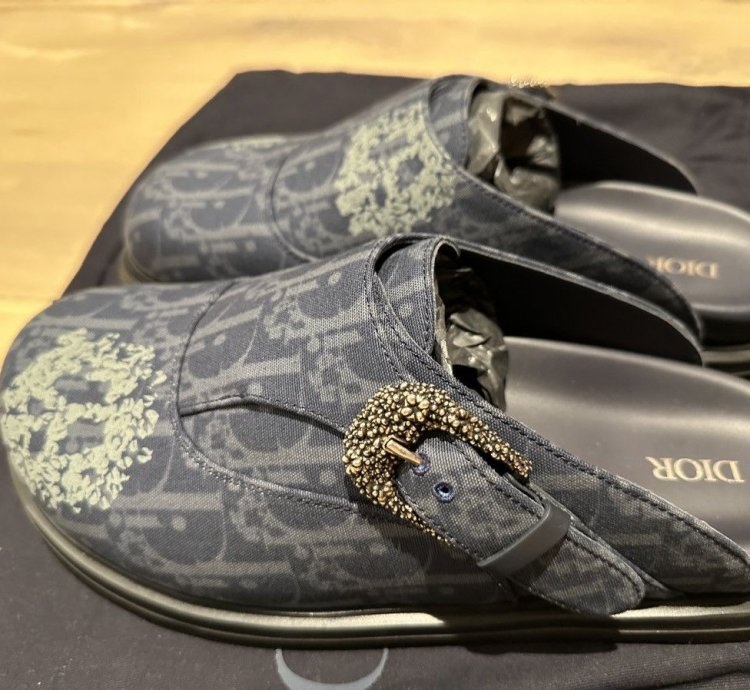 Dior Tears Oblique Mules