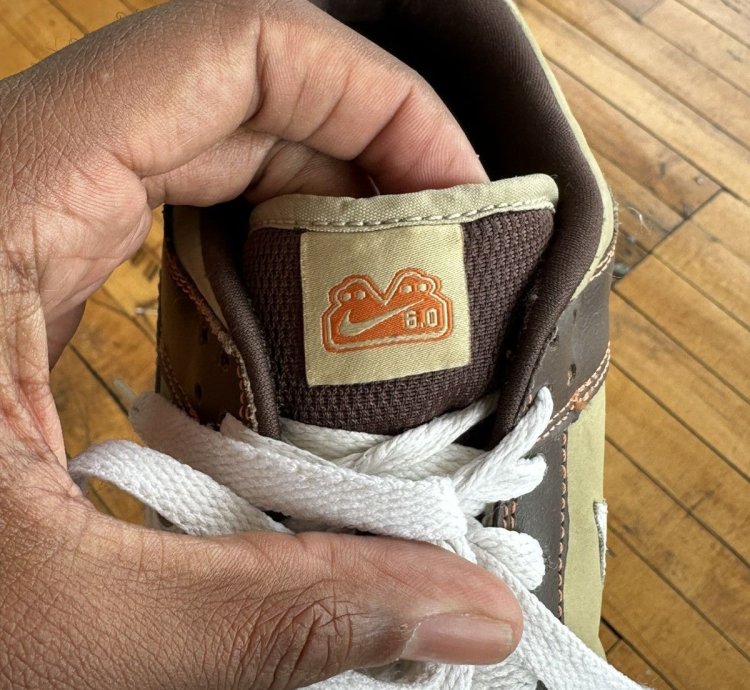 Nike Sb Dunk Low 6 0 Nke Tweed - Baroque Brown Khaki Orange