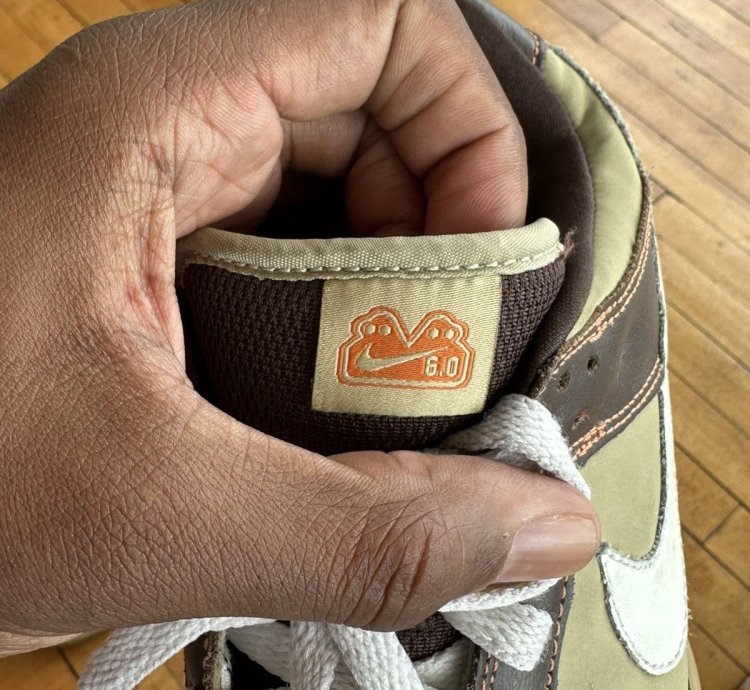 Nike Sb Dunk Low 6 0 Nke Tweed - Baroque Brown Khaki Orange