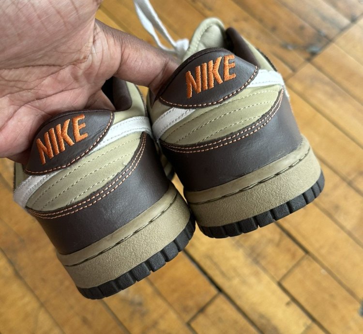 Nike Sb Dunk Low 6 0 Nke Tweed - Baroque Brown Khaki Orange