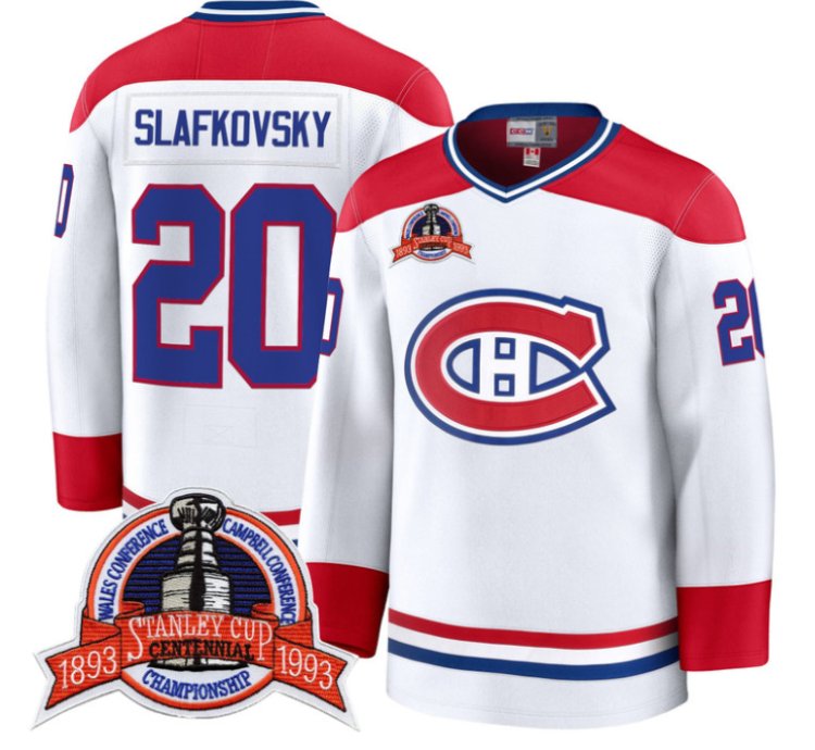 Juraj Slafkovsky Jersey 20 Montreal Canadiens Timeless Premium Stitched 1993 Final