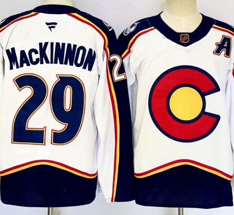Mens Colorado Avalanche 29 Nathan Mackinnon Hockey Jersey