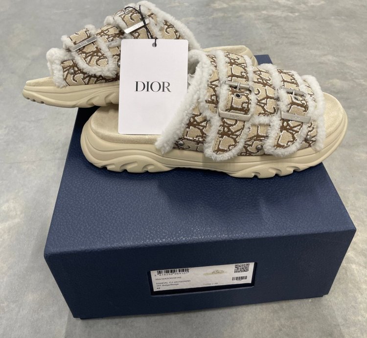 Dior Travis Scott Cactus Jack Sandals Jacquard 42 Nwt