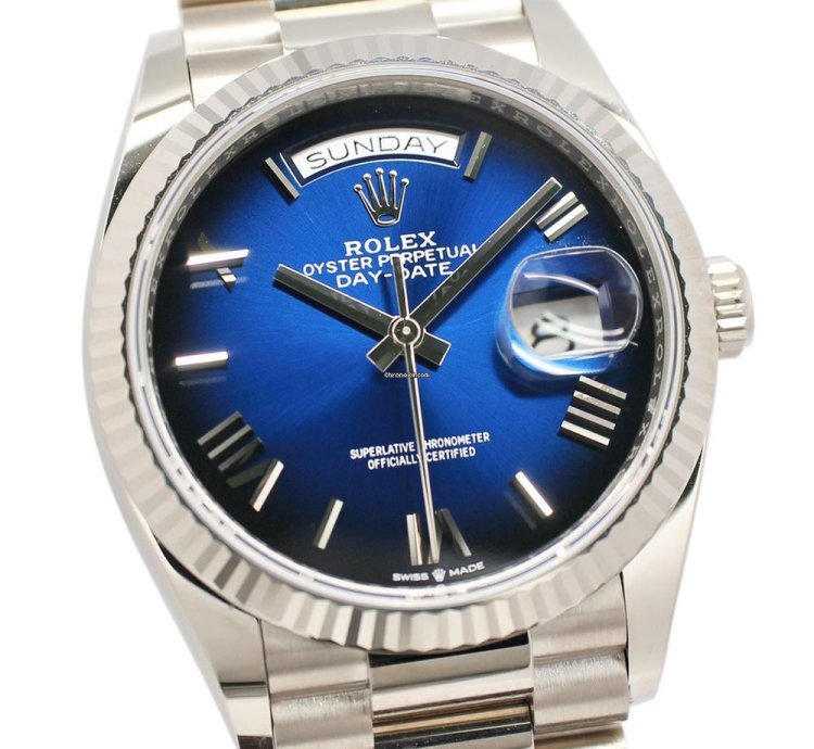 Rolex Day-date 36 128239 Automatic White Gold Like New Unworn