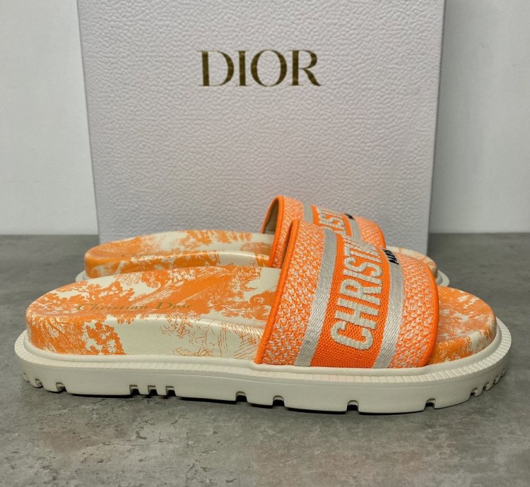 Dior Womens Dway Slides Size Us 7 5 Uk 5 Slippers Beach