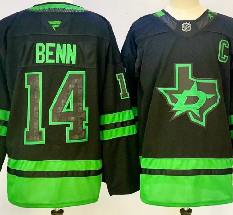 Mens Dallas Stars 14 Jamie Benn Jersey Stitched
