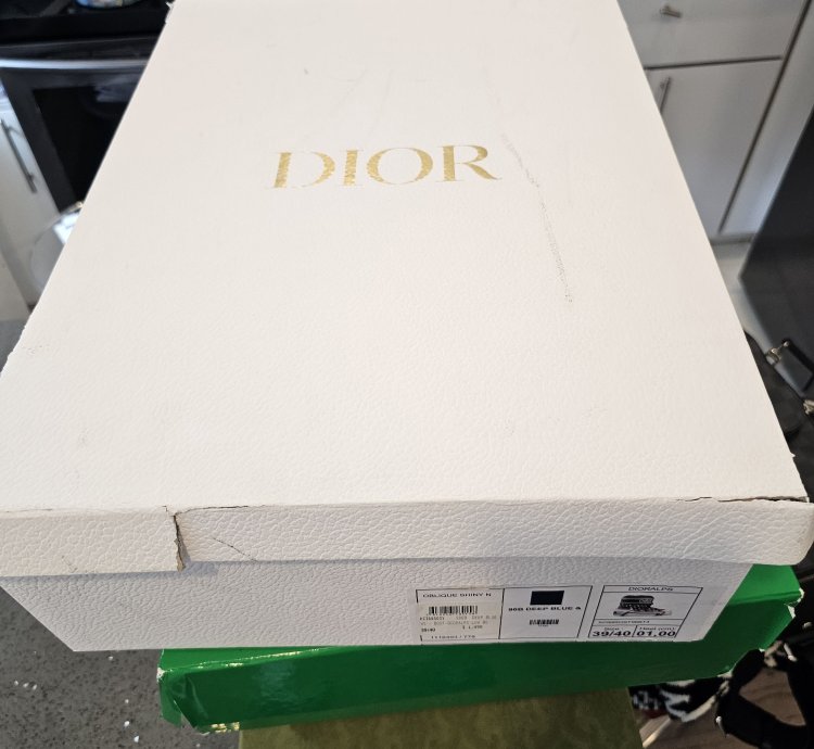 Dioralps Snow Ankle Boot Deep Blue Dior Oblique Shiny Nylon