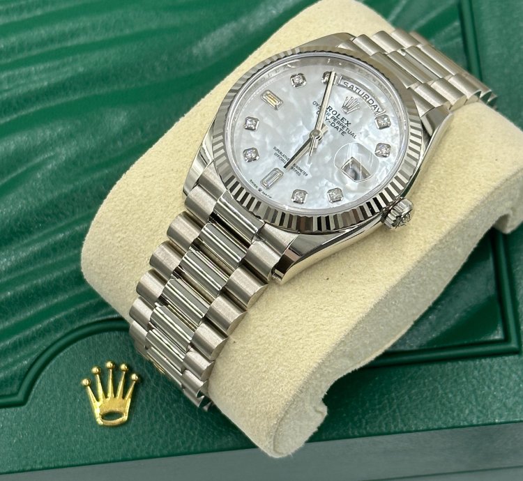 Rolex Day-date 36 128239 Ng White Gold Mother-of-pearl Diamond President
