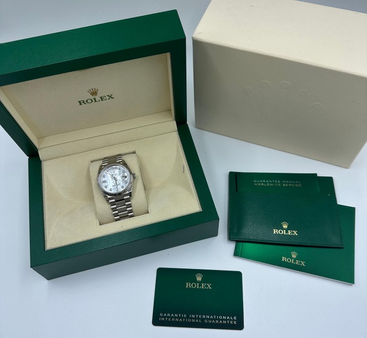 Rolex Day-date 36 128239 Ng White Gold Mother-of-pearl Diamond President