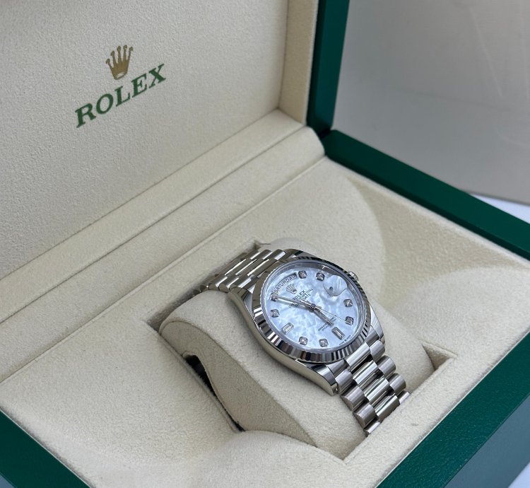 Rolex Day-date 36 128239 Ng White Gold Mother-of-pearl Diamond President