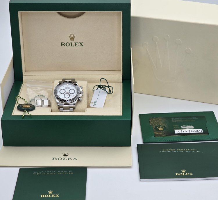 Rolex Daytona 126500ln White Dial Chrono Cosmograph Panda