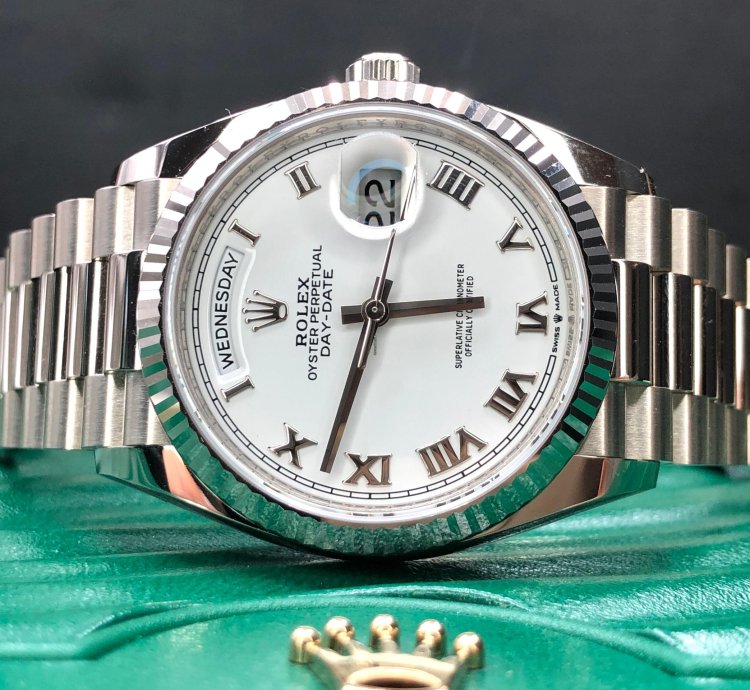 Rolex Day-date 36 128239 White Roman