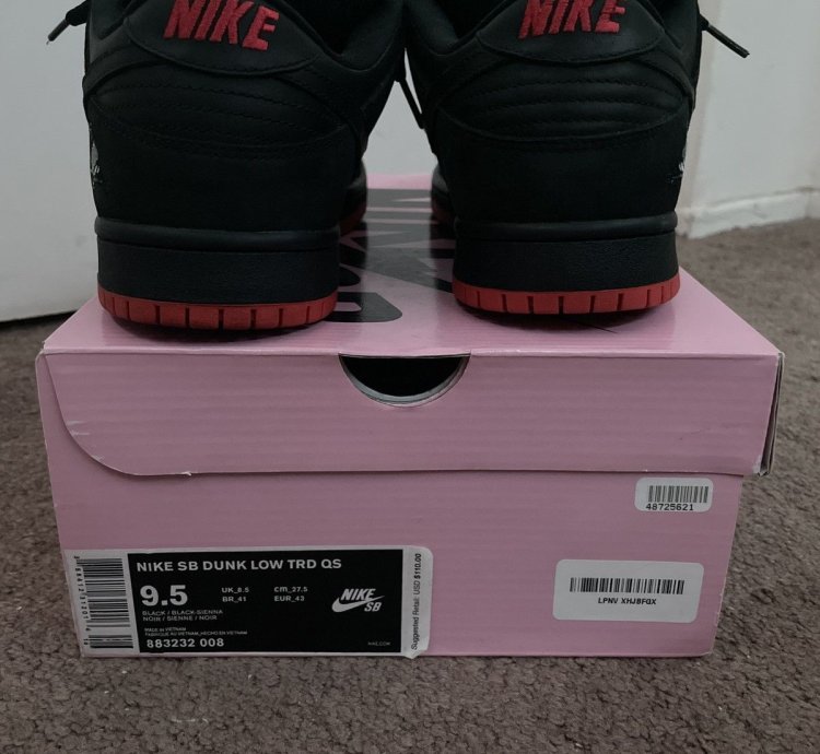 Nike Sb Dunk Low Black Pigeon Jeff Staple