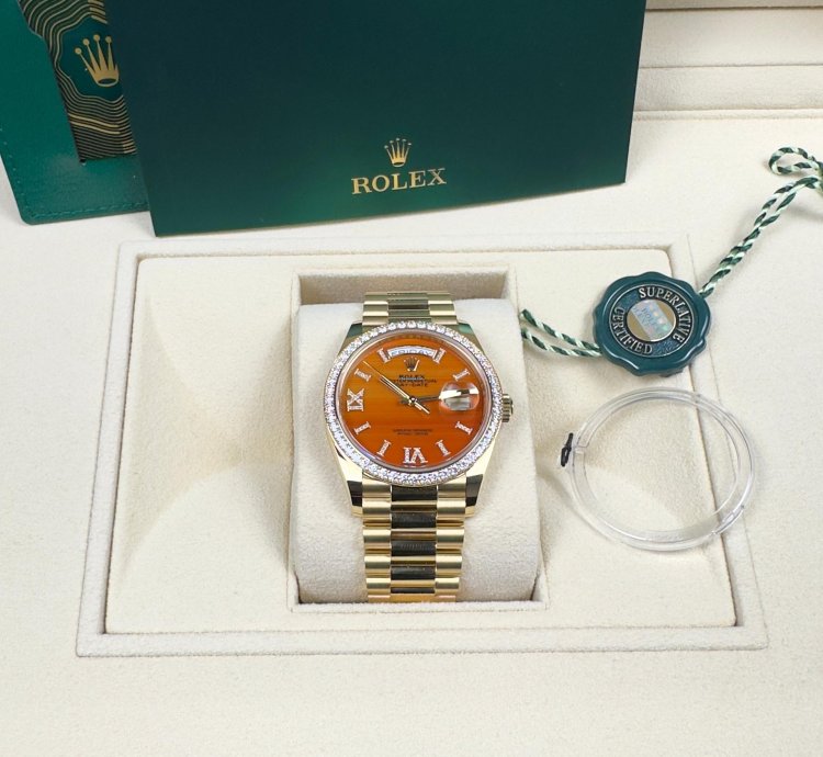 Rolex Day-date 36 128348rbr Carnelian Dial 2025 Unworn