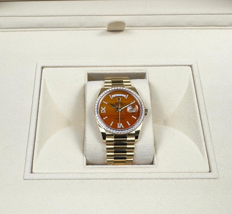 Rolex Day-date 36 128348rbr Carnelian Dial 2025 Unworn