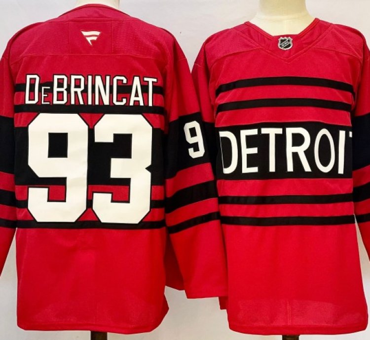 Detroit Red Wings 93 Alex Debrincat Jersey Stitched