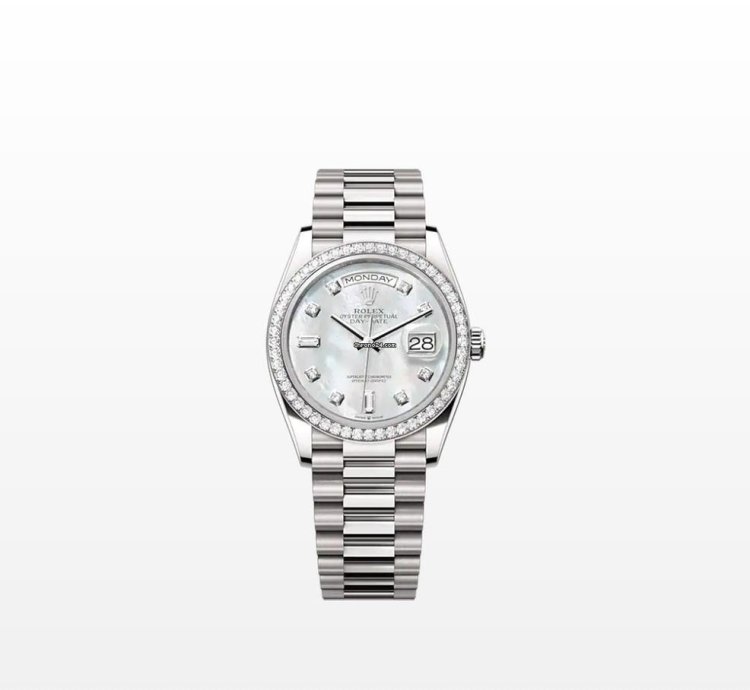 Rolex Day-date 36 128349rbr Mother Of Pearl