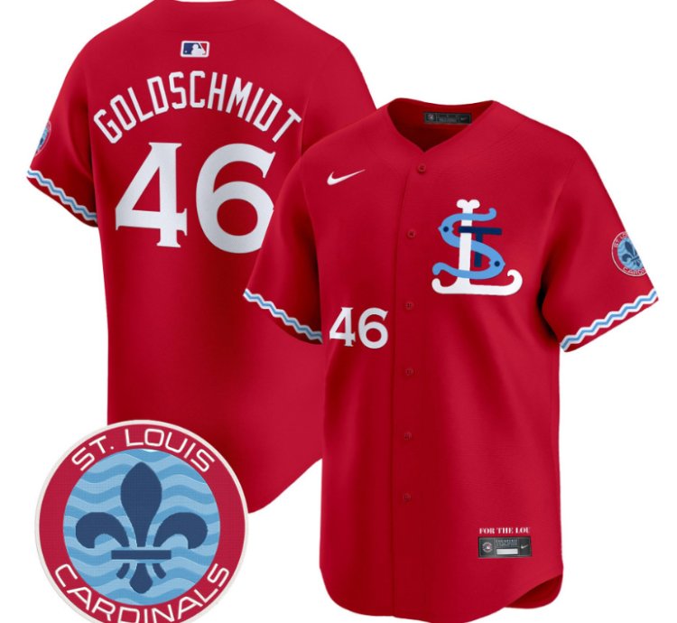 Paul Goldschmidt Jersey 46 St Louis Cardinals City Connect Vapor Premier Limited Stitched