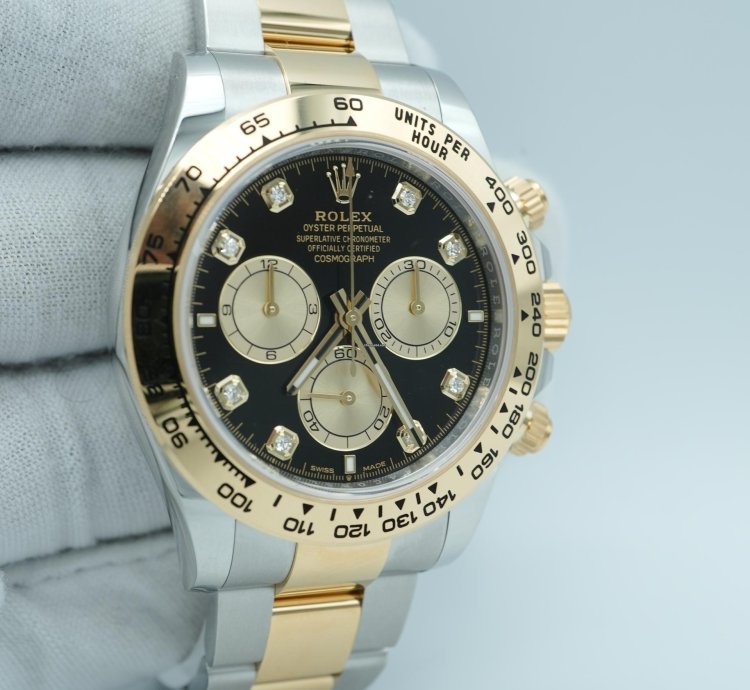 Rolex Daytona 126503 Daytona 40 Mm Black Factory Diamond Dial Oyster Bracelet Complete Set 2024