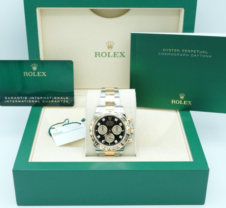 Rolex Daytona 126503 Daytona 40 Mm Black Factory Diamond Dial Oyster Bracelet Complete Set 2024
