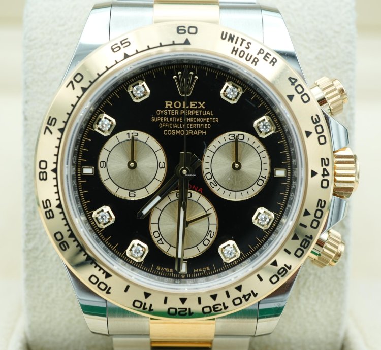 Rolex Daytona 126503 Daytona 40 Mm Black Factory Diamond Dial Oyster Bracelet Complete Set 2024