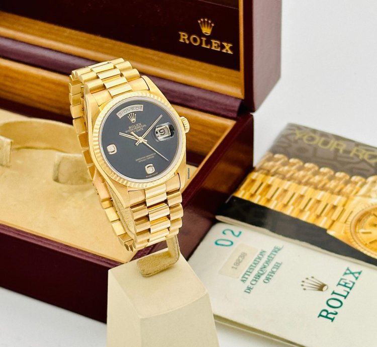 Rolex Day-date 36 18238 President Onyx Dial