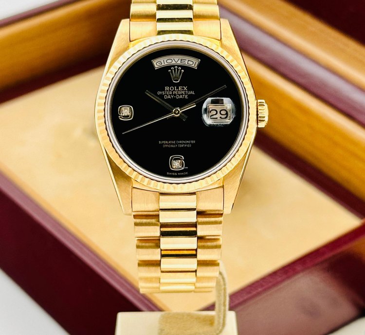 Rolex Day-date 36 18238 President Onyx Dial