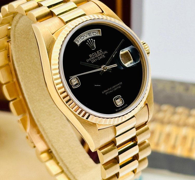 Rolex Day-date 36 18238 President Onyx Dial