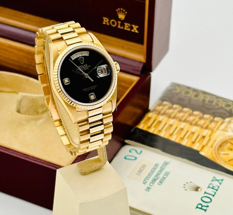 Rolex Day-date 36 18238 President Onyx Dial