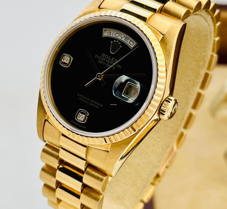 Rolex Day-date 36 18238 President Onyx Dial