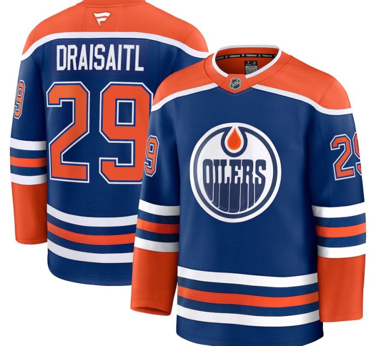 Edmonton Oilers 29 Leon Draisaitl Home Premium Jersey Royal