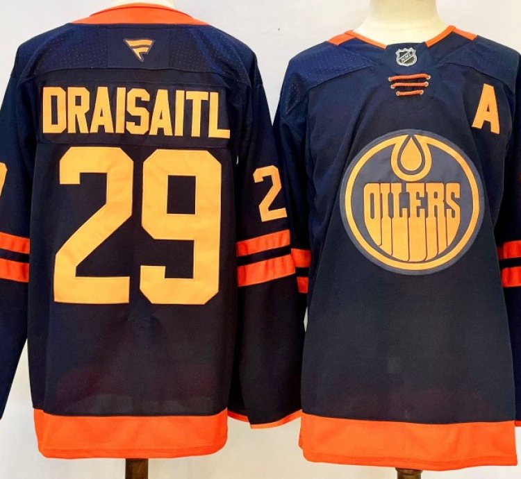 Edmonton Oilers 29 Leon Draisaitl Jersey Stitched Orange