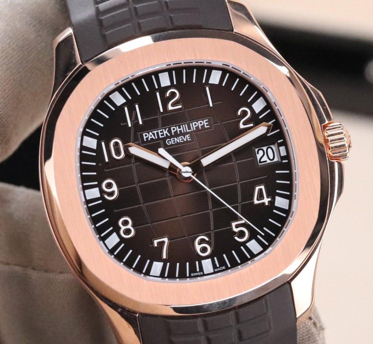 Patek Philippe Aquanaut Mint Complete Set Brown Dial Rose Gold 40mm Tropical Sport Strap 5167r-001