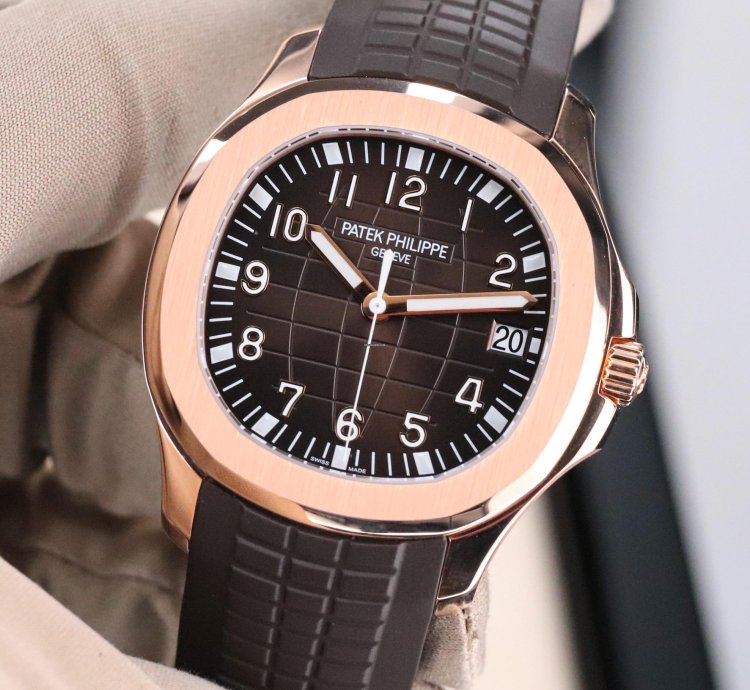 Patek Philippe Aquanaut Mint Complete Set Brown Dial Rose Gold 40mm Tropical Sport Strap 5167r-001