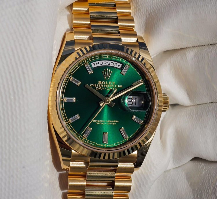 Rolex Day-date 36 2024 Day-date 36mm Green Dial 128238