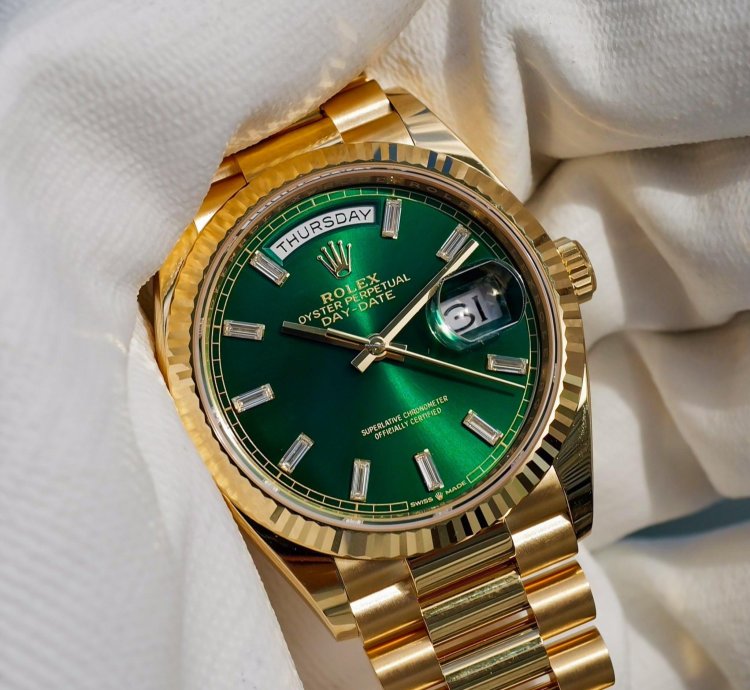 Rolex Day-date 36 2024 Day-date 36mm Green Dial 128238