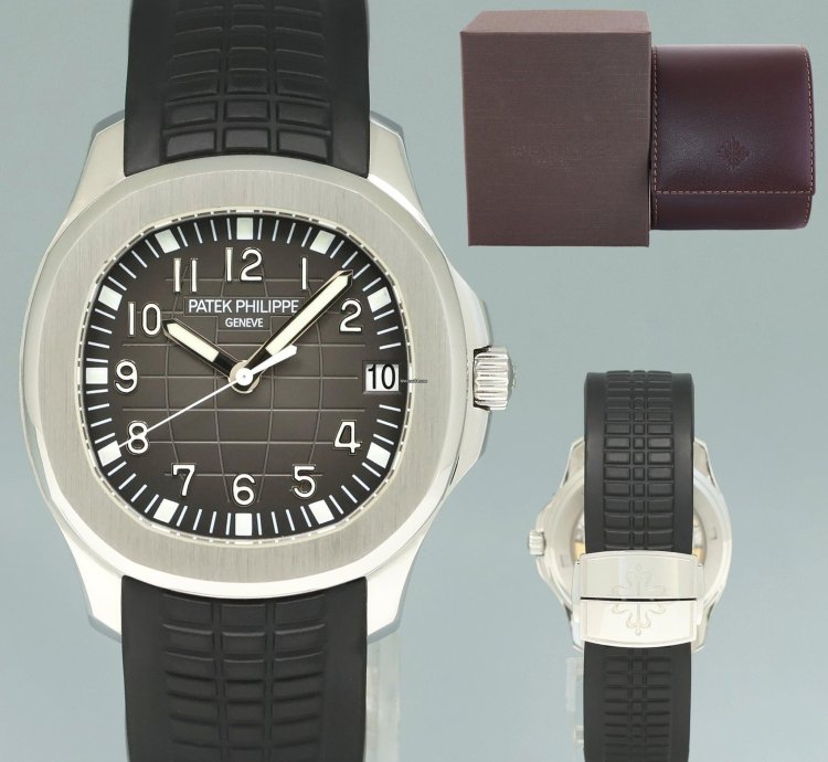 Patek Philippe Aquanaut Mint Steel Aquanaut Black Rubber Jumbo 5165a 38mm Watch Box