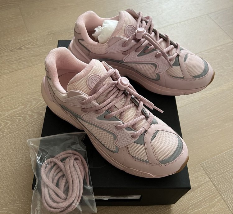 Final Drop - Dior B24 Pale Pink Trainer Sneakers