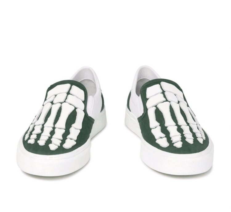 Final Drop Green Amiri Slip On Skel Toes