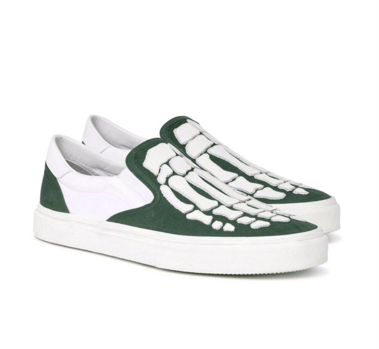 Final Drop Green Amiri Slip On Skel Toes