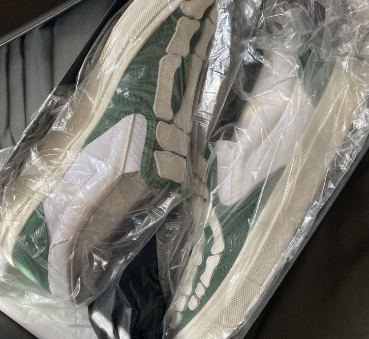 Final Drop Green Amiri Slip On Skel Toes