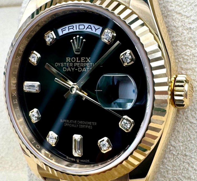 Rolex Day-date 36 36mm 128238 Green Ombre Diamond Dial Unworn 2023