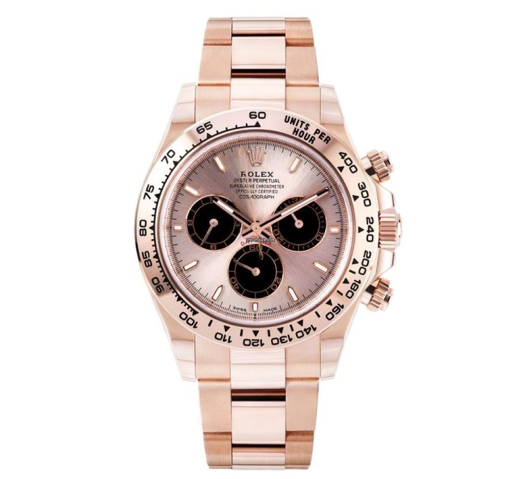 Rolex Daytona 126505 18k Rose Gold Sundust Index Dial 40 Mm